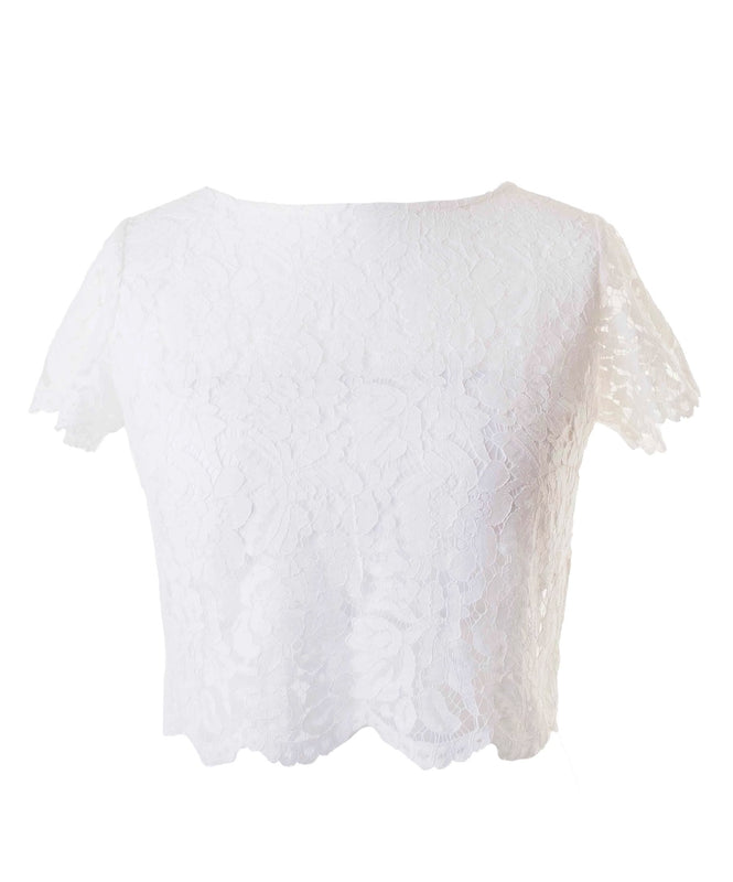 Lace Overlay Ivory With Bandeau