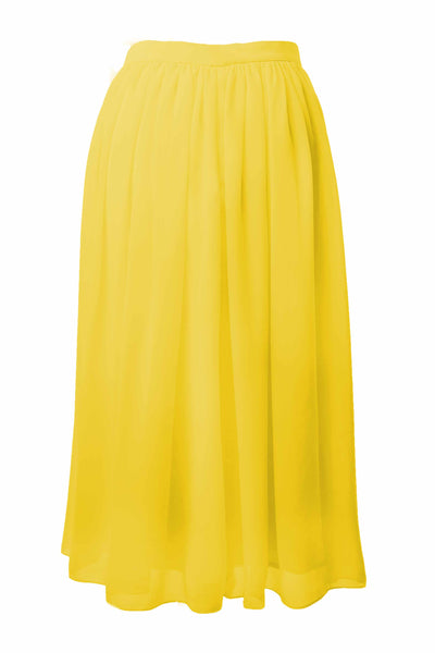 Chiffon maxi skirt short outlet