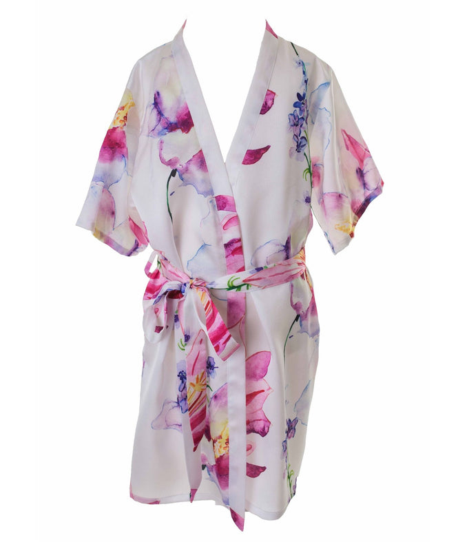 Dressing Gown Purple Floral Robe