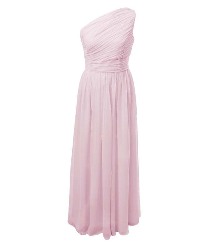 Long One Shoulder Bridesmaid Dress