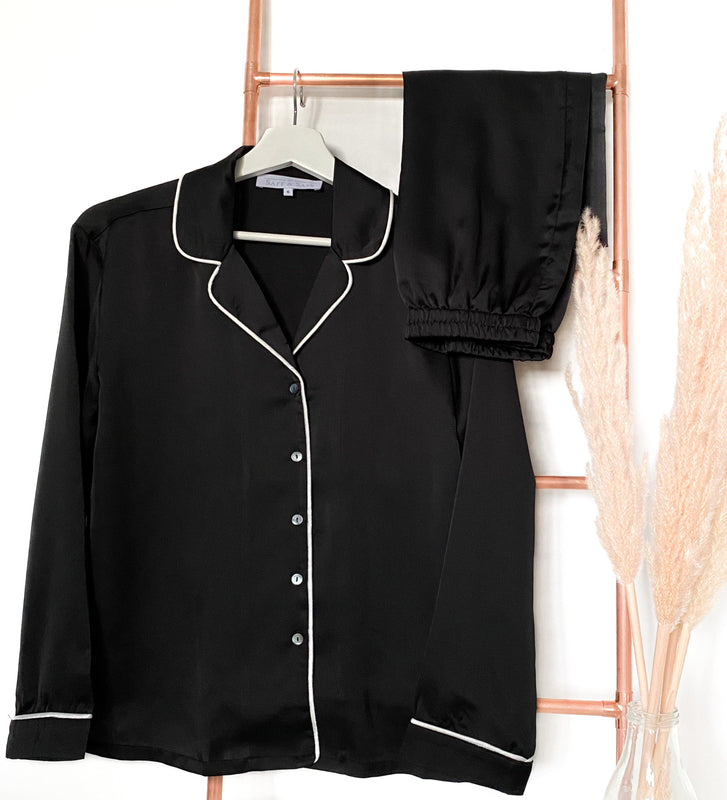 Personalised Black Pyjamas