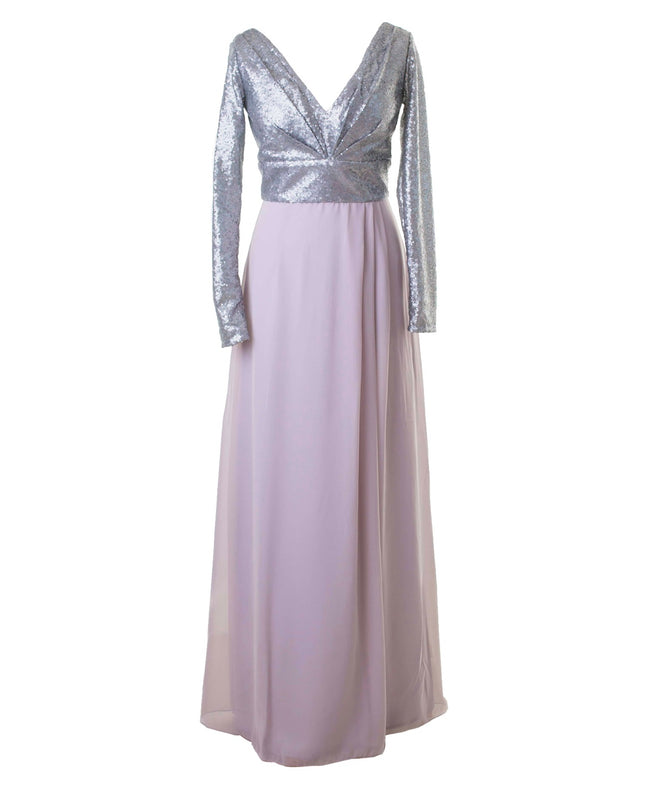 Sequin Long Sleeves Bridesmaid Dress